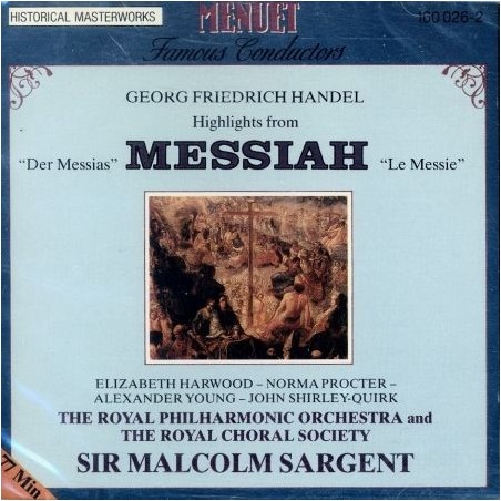 HAENDEL - Sargent - Messiah (Le Messie), oratorio HWV.56 : extraits